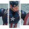 Captain America panels paint by numbers