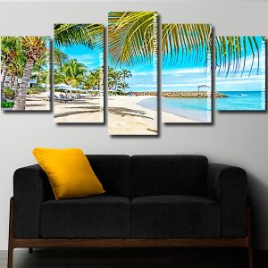 Caribbean beach haiti panel paint by numbers