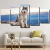 Cat Husky panels paint by numbers