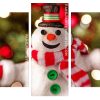 Christmas Snowman Panels paint by numbers