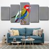 Colorful Eastern Rosella Bird Panels paint by numbers