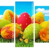 Colorful Eggs panels paint by numbers