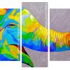 Colorful Elephant Head panels paint by numbers