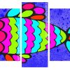 Colorful Fish panels paint by numbers