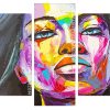 Colorful Girl Art Panels paint by numbers