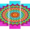 Colorful Mandala Panels paint by numbers