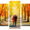 Couple In Forest Panels paint by numbers