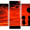 Couple Silhouette Sunset panel paint by numbers