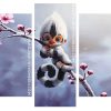 Cute Fantasy Snow Creature panels paint by numbers