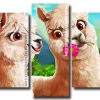 Cute Llamas panels paint by numbers