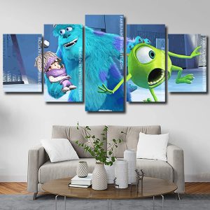 Cute Sully And Mike Monsters Inc panels paint by numbers