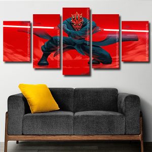 Darth Maul Star Wars panels paint by numbers