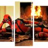 Deadpool panels paint by numbers