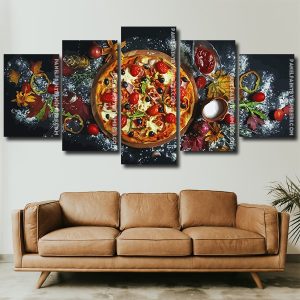 Delicious Pizza panels paint by numbers