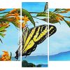 Eastern Tiger Swallowtail Butterfly panels paint by numbers