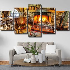 Fire Place Panel paint by numbers