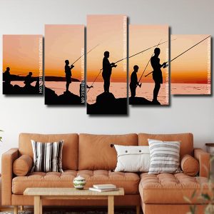 Fishers Silhouette panels paint by numbers