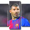 Footballer Sergio Agüero Panels paint by numbers