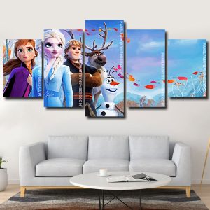 Frozen Animated Movie panels paint by numbers