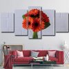 Gerberas Bouquet Glass panels paint by numbers