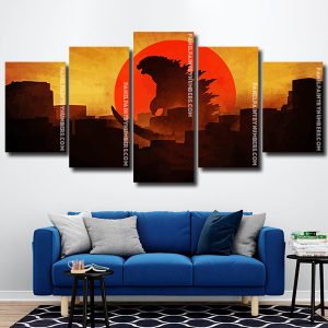 Godzilla Artwork panels paint by nubers