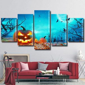 Halloween Full Moon panels paint by numbers