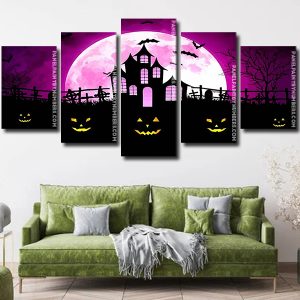 Halloween Night Moonlight Panel paint by numbers