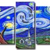 Halloween Starry Night Panels paint by numbers