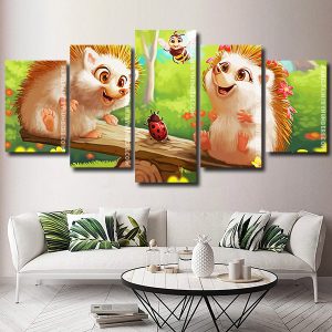 Happy Hedgehogs Panels paint by numbers