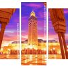 Hassan II Mosque Casablanca panels paint by numbers