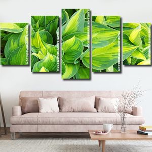 Hostas plant art Panel paint by numbers