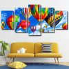 Hot Air Balloons Up panels paint by numbers