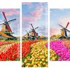 Keukenhof Netherlands panels paint by numnbers