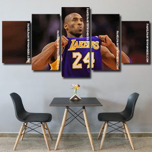 Kobe Bryant Lakers panels paint b y numbers