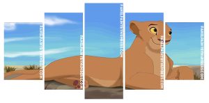 Lioness Nala Panel paint by numbers