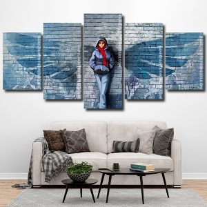 Lonely Man With Wings panels paint by numbers