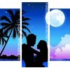 Love Couple Illustration panels paint by numbers