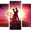 Lovers Silhouette panels paint by numbers