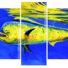 Mahi Mahi Fish Underwater panels paint by numbers