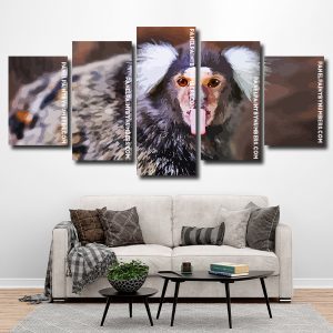 Marmoset animal Panel paint by numbers