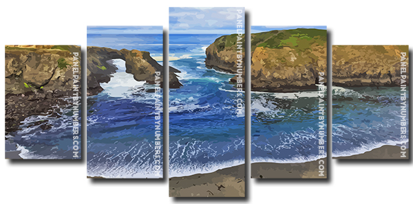 Mendocino Headlands State Park Panels paint by numbers