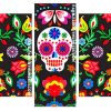 Mexican Sugar Skull panels paint by numbers