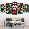 Mexican Sugar Skull panel paint by numbers