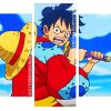 Monkey D Luffy panels paint by numbers