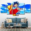 Monkey D Luffy panel paint by numbers