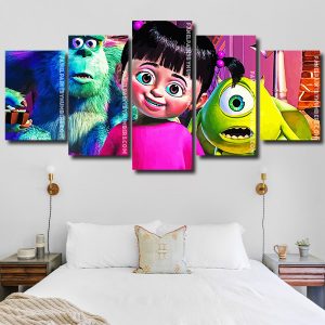 Monsters Inc panels paint by numbers