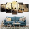 Moonlight desert Camels panels paint by numbers