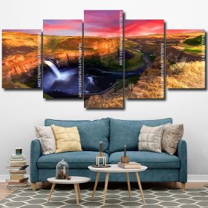 Palouse Waterfall panels paint by numbers