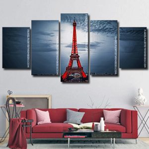 Paris Eiffel Tower panels paint by numbers