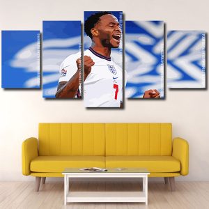 Raheem Sterling english footballer Panel paint by numbers